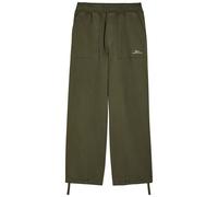 Ten C Straight-leg Cotton Sweatpants - Olive - M