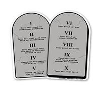 Ten Commandments Magnet by Magnet America Is 5.5" x 4.75" Made for Vehicles and Refrigerators