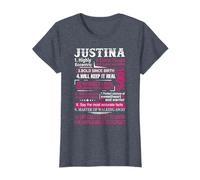 Ten Facts About Women Justina First Name T-Shirt