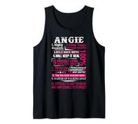 Ten Facts About Women Name is Angie Gift First Name Tank Top