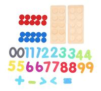 Ten Frames Board Counting Peg, Multi Functional Wooden Math Tool for Addition and Subtraction, Ideal for Home and School Use