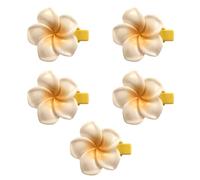 Ten Frangipani Hair Clips Mini Cute Snap Clips Suitable for Women Bridal Hair Claws for Young Girls Suitable for Party Occasions Beach Hair Accessories