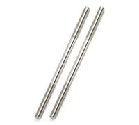 TEN-HIGH 304 Stainless Steel Heavy Duty Double End Stud & Threaded Bar(Thread Length33mm/Pitch2.5mm/DiaM20/Overall Length100mm)4pcs