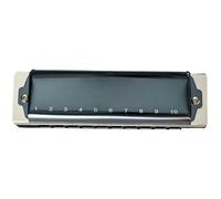 Ten-hole blues harmonica for beginners and adults to play professional blues harmonica(Black)