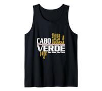 Ten Islands One People Love Cabo Cape Verde With Map Tank Top