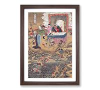 Ten Kings of Hell by AHN Gyeon Framed Print | A2 Walnut Framed Wall Art | Ready to Hang | Modern Nature Picture | Living Room Bedroom Lounge Office