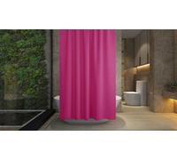 Ten Little (Brand) PEVA Shower Curtain 180x180cm(71x71 Inch) | Waterproof & Mildew Resistant Bathroom Curtain | Lightweight, Easy to Install with Hooks | Solid Shower Curtain 15 Colours (Hot Pink)