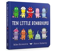 Ten Little Dinosaurs Board Book - Mike Brownlow Book