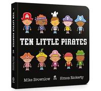 Ten Little Pirates Board Book Book - Simon Rickerty