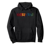 Ten Lords A Leaping Cut-Out Stencil-Style 4 Pullover Hoodie