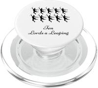 Ten Lords Leaping Shirt Twelve Days of Christmas PopSockets PopGrip for MagSafe