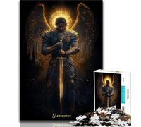 Ten Medieval Angel Knights Adult Jigsaws 1000 Pieces Difficult,Help The Brain Exercise Addictive Toys to Cultivate Patience Great Gift 38x26cm