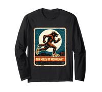 Ten Miles By Moonlight Werewolf Night Running Long Sleeve T-Shirt