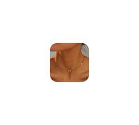 TEN MIRO 18k Chunky Gold Necklace for Women Sweatproof, Non Tarnish Chunky Cross Necklaces Thick Gold Layering Hammered Bold Necklace Stacks Toggle Necklaces for Women, Brass, No Gemstone