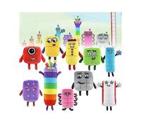 (ten) Numberblocks 1-10 Plush Doll Toy Gift Educational Premium Stuffed Numberblock