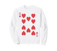 Ten of Hearts | Royal Flush Group Costume Playing Card Sweatshirt