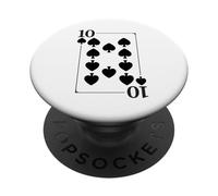 Ten of Spades | Modern Royalty Royal Flush Group Costume PopSockets Adhesive PopGrip