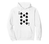 Ten of Spades | Royal Flush Group Costume Playing Card Pullover Hoodie