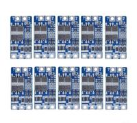 Ten Pack 2s 7.4v Protection Board With 10a Current Limit And Short Circuit Safety For Power Tool Repair Projects Blue Hx-2s-jh20 Model