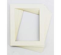 Ten Pack of Antique/Off White Picture/Photo Mount Size 12x12" to fit Image Size 8x8"