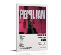 Ten-Pearl Jam Modern Ultra Clear Wall Decor Prints Decorative Posters Exquisite Art Decoration Suitable for Office Living Room And RoomFrame-style12x18inch(30x45cm)
