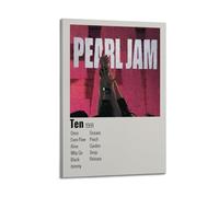 Ten - Pearl Jam Poster Wall Art Vintage Art Cover Room Decor Aesthetic Bedroom Posters For Bedroom 08x12inch(20x30cm) Frame-style