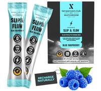 Ten Percent Club & Matchroom - Slip & Flow Electrolyte sachets - Blue Raspberry - Hydration mix for Fluid Retention, Power Output & Performance Preservation High Strength Mineral Formula - 28 Sachets