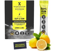 Ten Percent Club & Matchroom - Slip & Flow Electrolyte sachets - Lemon & Lime - Hydration mix for Fluid Retention, Power Output & Performance Preservation High Strength Mineral Formula - 28 Sachets