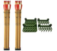 Ten Point Gear Arrow Holder | 2 Pack Brackets Holds 34 Arrows | Archery Arrow Holder Mount | Durable Arrow Holder Archery Accessory for Bow Hunting, Target Shooting & Outdoor Practice - OD Green