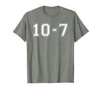 Ten Seven Police Code T-Shirt Out of Service T-Shirt, Men, Olive Heather, Medium
