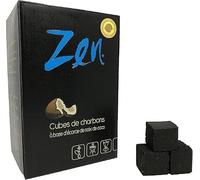 TEN STAR Zen Coconut Shell Charcoal Cubes for Hookah & Shisha | Natural Coconut Shell, Cube Shape, Long Burning, Low Ash, Hookah Compatible