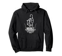 Ten Thousand Casts For The Premier Musky Fishing Angler Pullover Hoodie