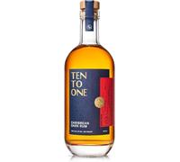 Ten To One Caribbean Smooth Dark Rum, Craft Rum, Small Batch 40% ABV