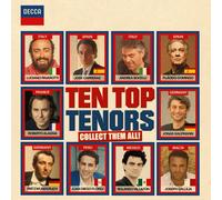 TEN TOP TENORS 2 CD NEW PAVAROTTI/DOMINGO/KAUFMANN/WUNDERLICH/+