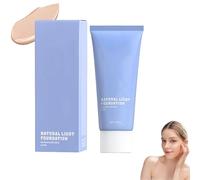 Ten Twenty Liquid Foundation, Full Coverage Matte Liquid Foundation, Oil Control Moisturizing Concealer, Waterproof Sweatproof Color Changing Makeup, for All Skin Types (01#)
