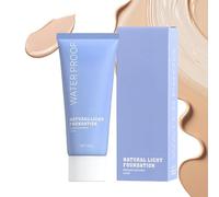 Ten Twenty Liquid Foundation, Ten Twenty Full Coverage Waterproof Liquid Foundation, Oil Control Long Lasting Concealer, Moisturizing and Lightweight Nude Makeup Cream for All Skin Types (01)