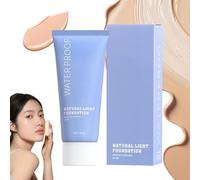 Ten Twenty Liquid Foundation, Ten Twenty Full Coverage Waterproof Liquid Foundation, Oil Control Long Lasting Concealer, Moisturizing and Lightweight Nude Makeup Cream for All Skin Types (#02)