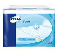 1x TENA Bed Plus Disposable Bed Pads with Wings - 180cm x 80cm - Pack of 20