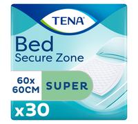 TENA Bed Super Secure Zone Pads - 60x60cm - 30 Pack