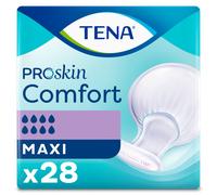 1x TENA ProSkin Comfort Maxi - Pack of 28 - Large Incontinence Pads - 3300ml