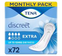 TENA Discreet Extra, 72 Incontinence Pads 12 x 6 packs Individually Wrapped, ...