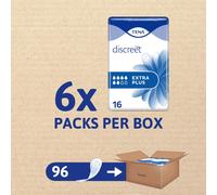 TENA Discreet Extra Plus, 96 Incontinence Pads Individually Wrapped,