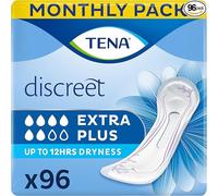 TENA Discreet Extra Plus 96 Incontinence Pads Individually Wrapped Women Medium