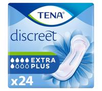 TENA Discreet Incontinence Pads, Extra Plus (24 Count) | For Women Experiencing Medium to Heavy Bladder Weakness, Triple Protection Against Leaks, Odour & Moisture