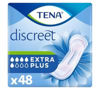 TENA Discreet Incontinence Pads, Extra Plus (48 Count) | For Women Experiencing Medium to Heavy Bladder Weakness, Triple Protection Against Leaks, Odour & Moisture