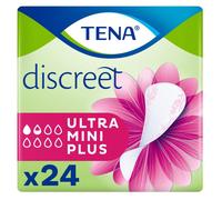 TENA, Discreet Incontinence Pads Ultra Mini Plus, White, Pack of 24, 1 Count