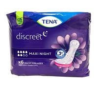 Tena discreet Protect + Maxi Night Panty Liners 1x 6 Piece Night Inlays