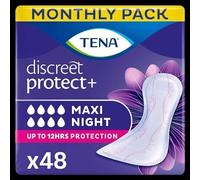 TENA Discreet Maxi Night Incontinence Pads for Heavy Bladder Weakness 48 Pads