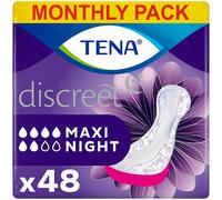 TENA Discreet Maxi Night Incontinence Pads Heavy Bladder Weakness 48 NEW