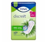Tena Discreet Mini Plus Incontinence Pads 6 x 20 Pieces